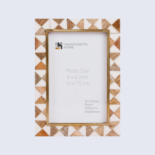 Picture Frames Halo Ivory Pattern Bone Inlay Collection in 3 Sizes – Wholesale picture frames