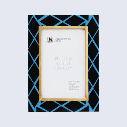 Picture Frames Halo Mamba Pattern Resin Inlay Collection in 3 Sizes – Wholesale picture frames