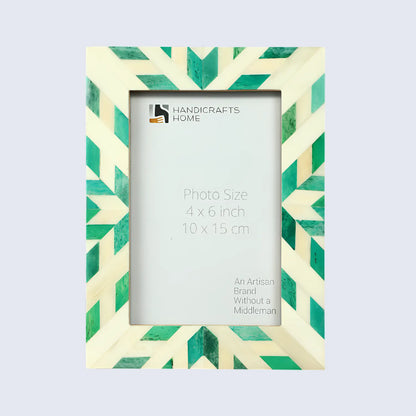 Hypno Nature Bone Inlay Green & White Picture Frame Collection in 3 Sizes – Wholesale picture frames