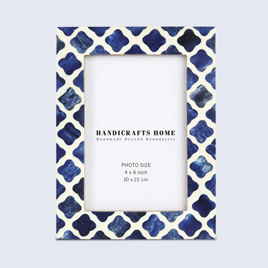 Picture Frames Indigo Pattern Bone & Resin Inlay Collection, 4x6 – Wholesale picture frames