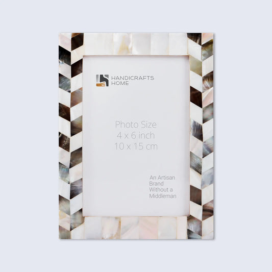 Picture Frames Pearlescent Barley Pattern Mother of Pearl Collection in 3 Sizes – Wholesale picture frames