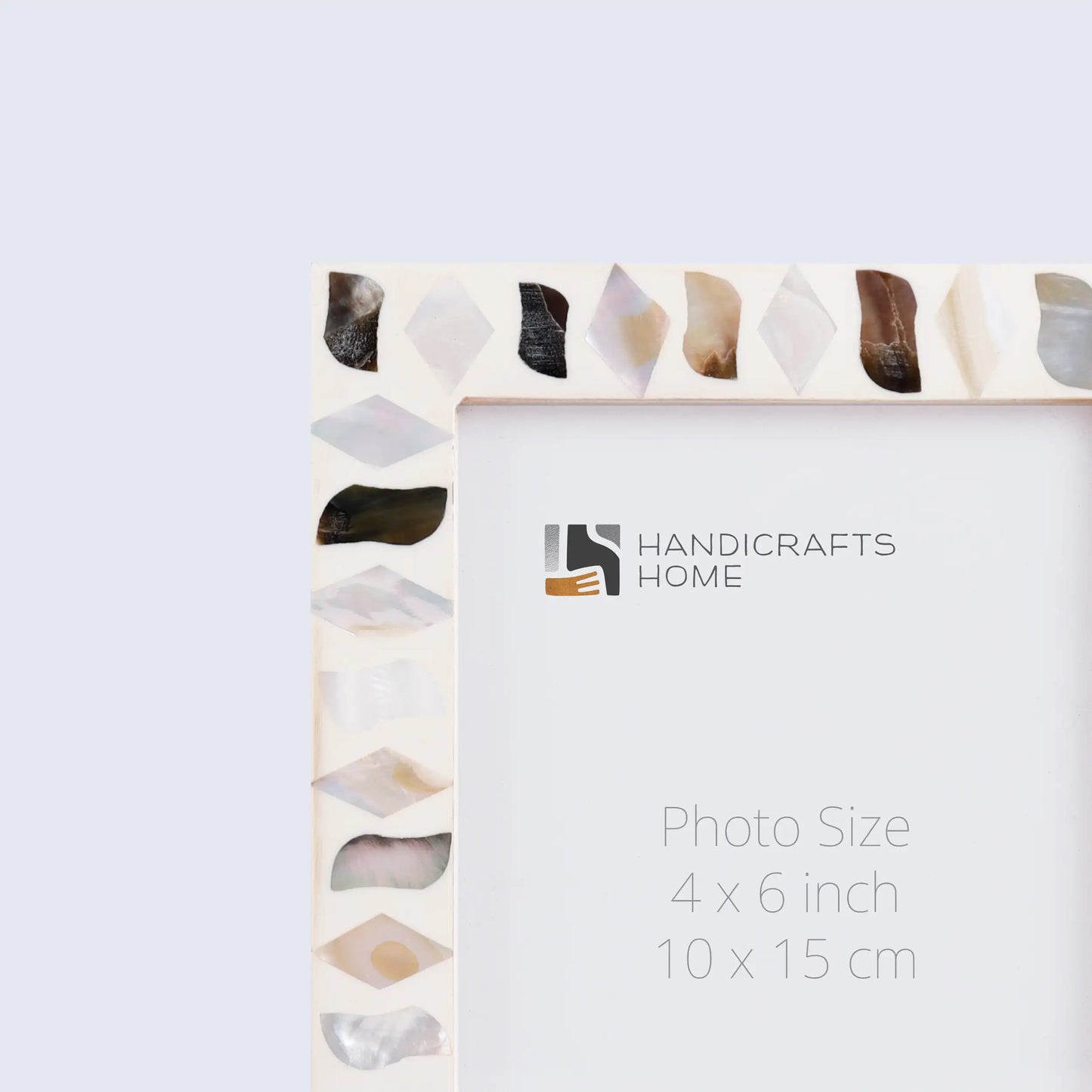 Picture Frames Pearlescent Fossil Pattern Mother of Pearl & Resin Collection in 3 Sizes – Wholesale picture frames