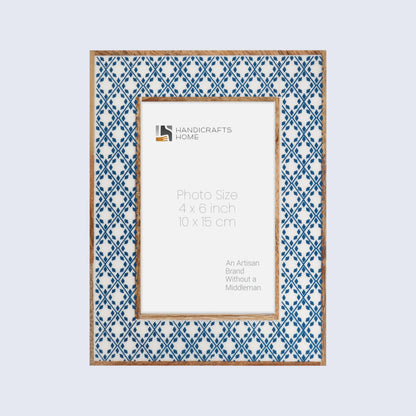 Picture Frames Rhythm Diamonds Pattern Resin Inlay Collection in 3 Sizes – Wholesale picture frames