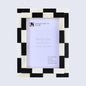 Picture Frames Silhouette Shuffled Pattern Bone Inlay Collection in 3 Sizes – Wholesale picture frames