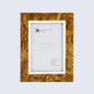 Picture Frames Marbel Gold Pattern Horn Inlay Collection - 4x6 – Wholesale picture frames