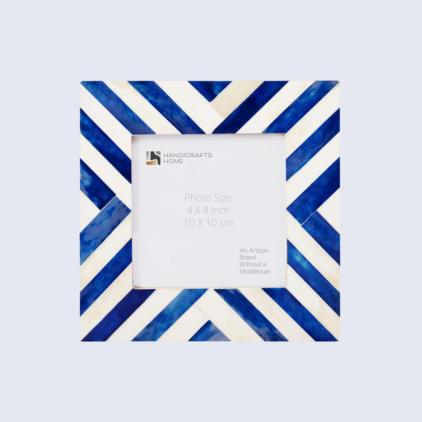 Picture Frames Chevron Pattern Bone Inlay Collection in 29 Sizes, Blue – Wholesale picture frames