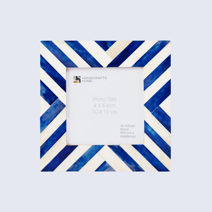 Picture Frames Chevron Pattern Bone Inlay Collection in 29 Sizes, Blue – Wholesale picture frames