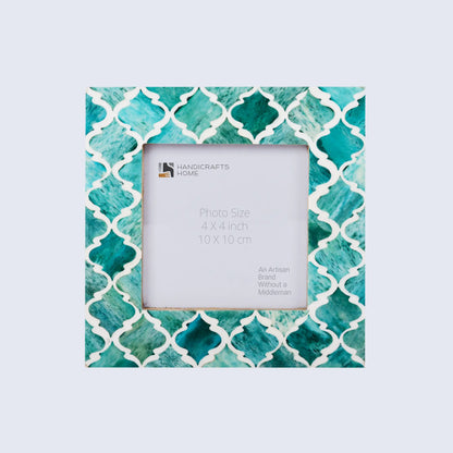 Picture Frames Moroccan Pattern Bone & Resin Inlay Collection in 27 Sizes, Green – Wholesale picture frames