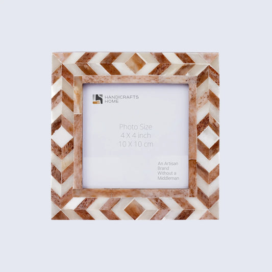Picture Frames Taj Pattern Bone Inlay Collection in 27 Sizes, Brown – Wholesale picture frames