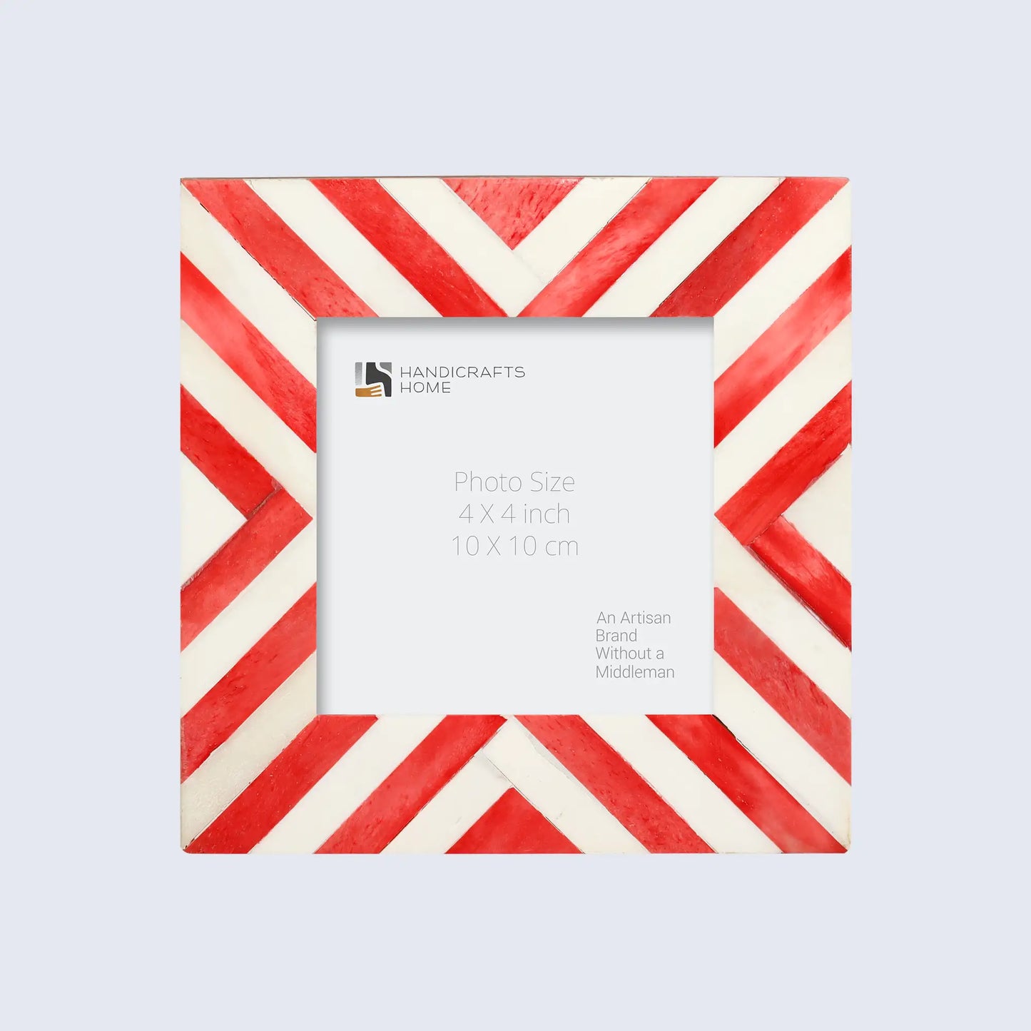 Picture Frames Chevron Pattern Bone Inlay Collection in 4 Sizes, Red – Wholesale picture frames