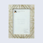 Brasselin Resin Inlay & Brass Crown Grey Picture Frame 4x6 & 5x7