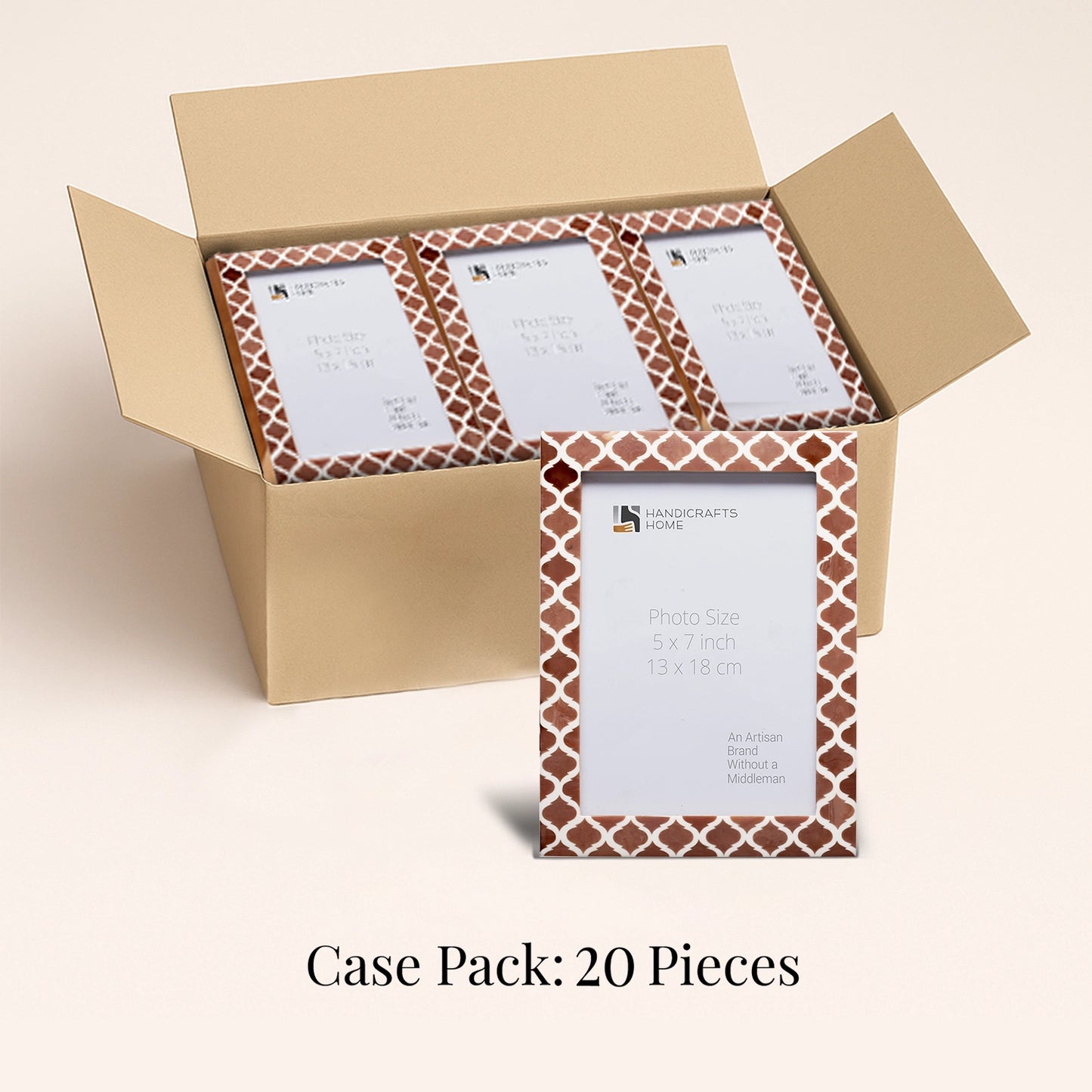 Decorative Picture Frames Casablanca Mocha, Pack of 20