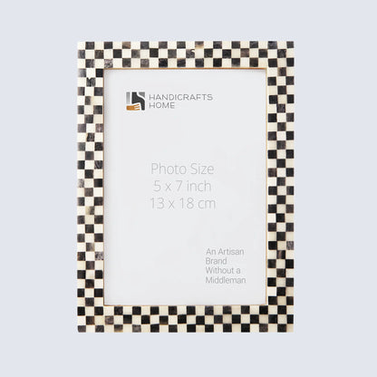 Picture Frames Checkered Pattern Bone Inlay Collection in 27 Sizes – Wholesale picture frames