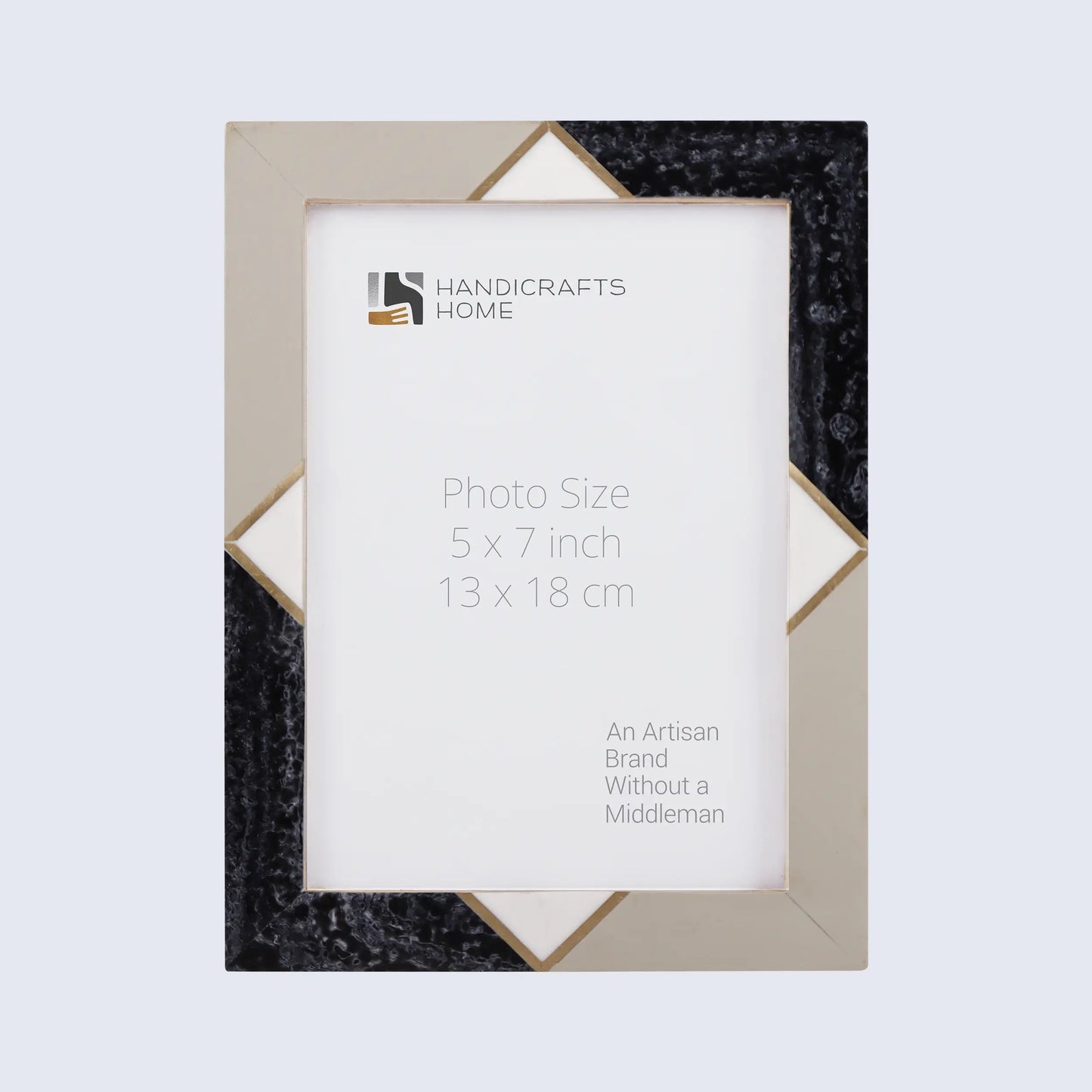 Picture Frames Menton Grey Pattern Resin Inlay Collection in 3 Sizes – Wholesale picture frames