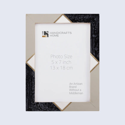 Picture Frames Menton Grey Pattern Resin Inlay Collection in 3 Sizes – Wholesale picture frames