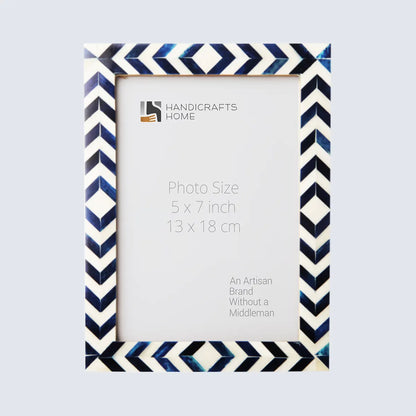 Picture Frames Taj Pattern Bone Inlay Collection in 27 Sizes, Blue – Wholesale picture frames