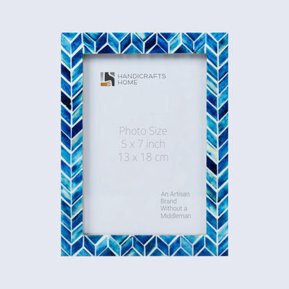 Picture Frames Artic Ice Pattern Bone & Resin Inlay Collection in 3 Sizes – Wholesale picture frames