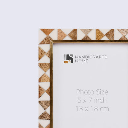 Picture Frames Halo Ivory Pattern Bone Inlay Collection - Make to Order - 8.3X11.7 – Wholesale picture frames