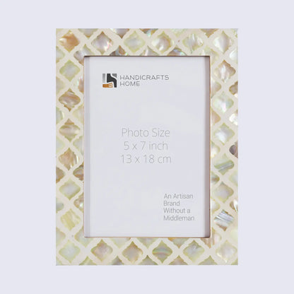 Picture Frames Moor Earth Pattern Mother of Pearl & Resin Collection in 3 Sizes – Wholesale picture frames