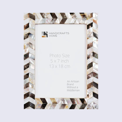 Picture Frames Pearlescent Chase Pattern Mother of Pearl Collection in 3 Sizes – Wholesale picture frames