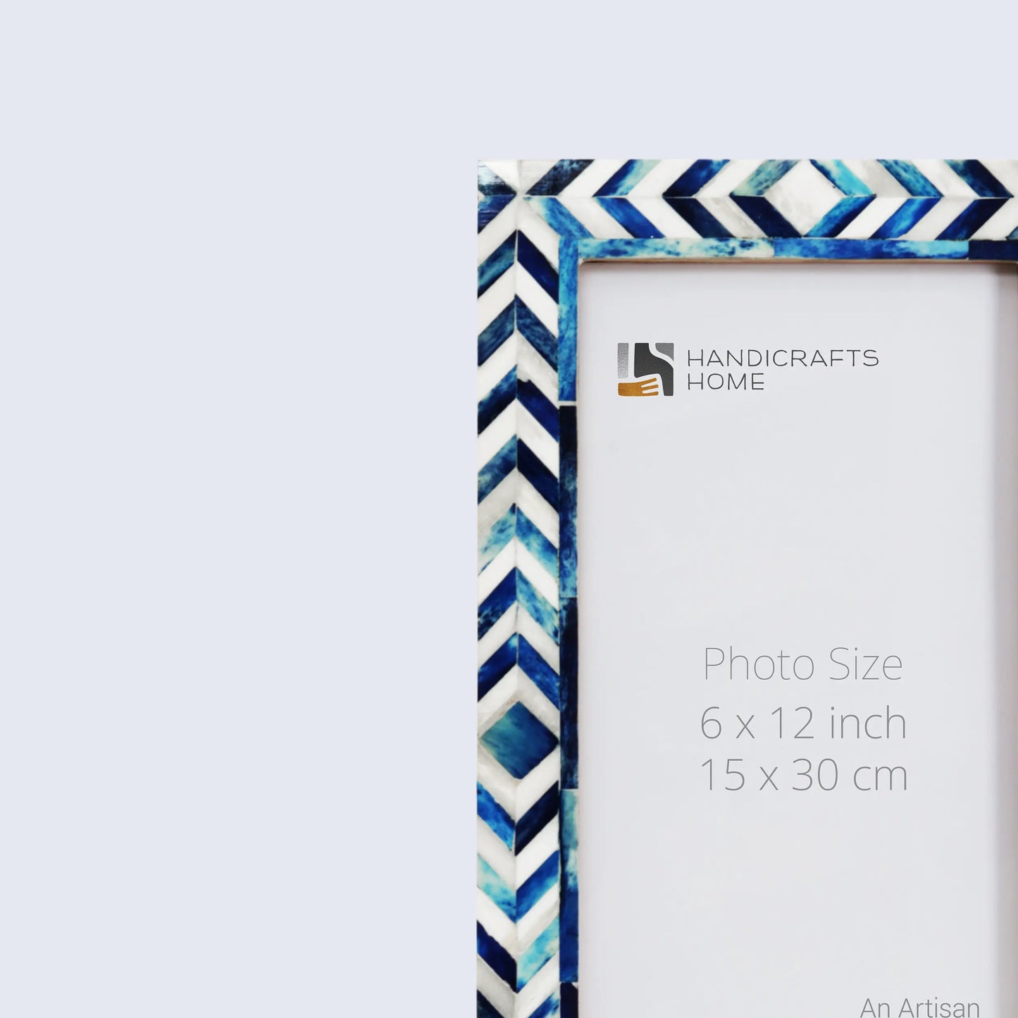 Picture Frames Taj Pattern Bone Inlay Collection in 27 Sizes, Blue – Wholesale picture frames
