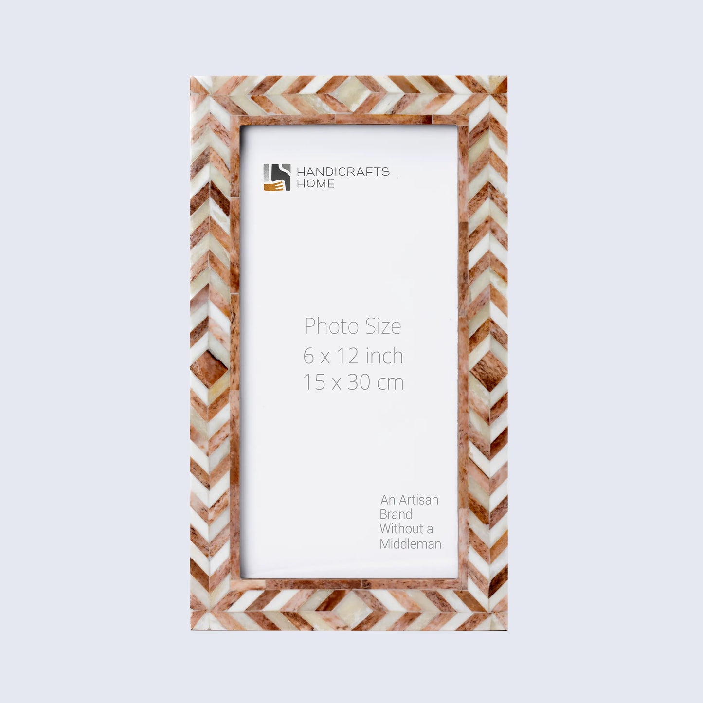 Picture Frames Taj Pattern Bone Inlay Collection in 27 Sizes, Brown – Wholesale picture frames