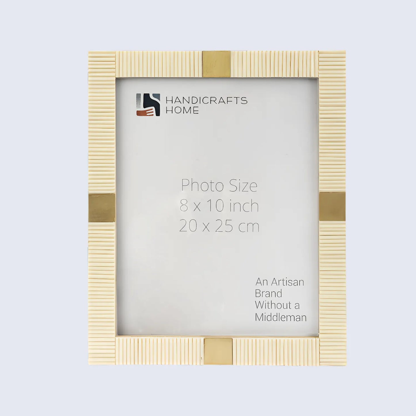 Resin Inlay White & Gold Picture Frame For Desk & Wall-3 Sizes – Wholesale picture frames