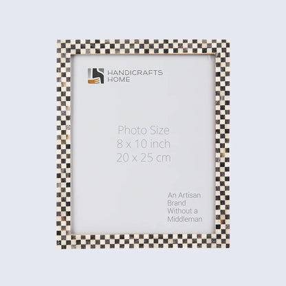 Picture Frames Checkered Pattern Bone Inlay Collection in 27 Sizes – Wholesale picture frames