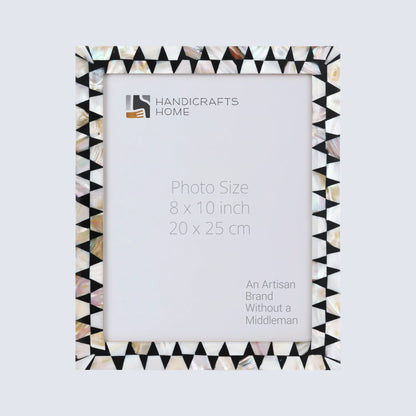 Picture Frames Pearlescent Flash Pattern Mother of Pearl & Resin Collection in 3 Sizes – Wholesale picture frames