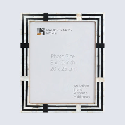 Picture Frames Pearlescent Motif Pattern Mother of Pearl & Resin Collection in 3 Sizes – Wholesale picture frames