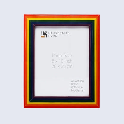 Picture Frames Spectrum Pride Pattern Resin Inlay Collection in 3 Sizes – Wholesale picture frames