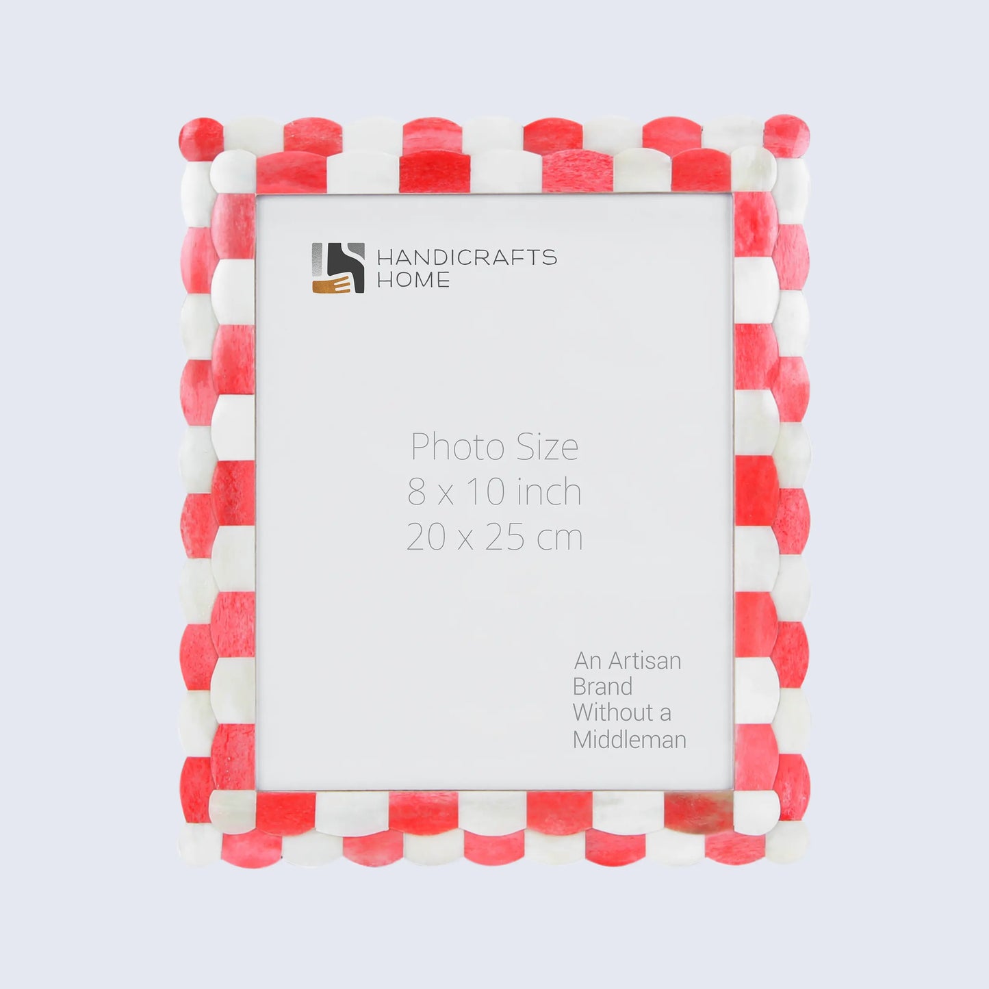 Picture Frames Scalloped Pattern Bone Inlay Collection in 4 sizes, Red – Wholesale picture frames