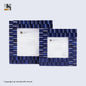 Baby Picture Frames Cornice Chain Pattern Bone & Resin Inlay Collection in Blue – Wholesale picture frames