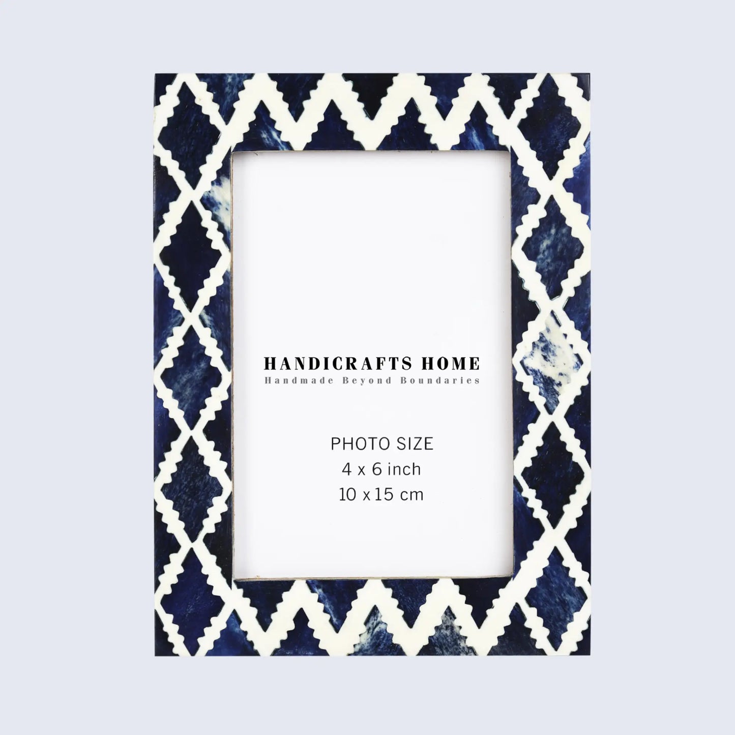 Picture Frames Indigo Mosaic Diamond Pattern Bone & Resin Inlay Collection, 4X6 – Wholesale picture frames