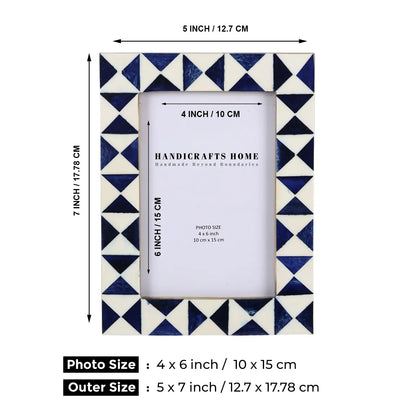 Picture Frames Indigo Bone Inlay Collection in Blue, 4x6 – Wholesale picture frames
