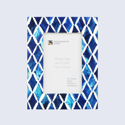 Picture Frames Mosaic Diamond Pattern Bone & Resin Inlay Collection in 3 colors, 4x6 – Wholesale picture frames