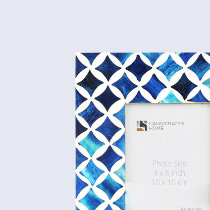 Picture Frames Mosaic Star Pattern Bone & Resin Inlay Collection in 3 colors, 4x6 – Wholesale picture frames