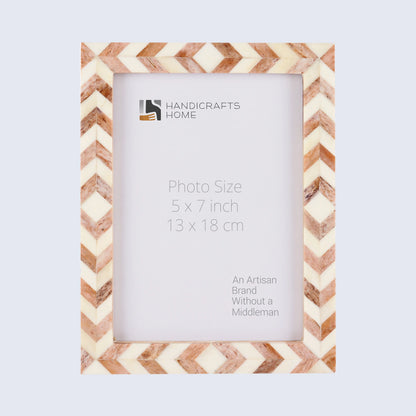 Picture Frames Taj Pattern Bone Inlay Collection in 27 Sizes, Brown – Wholesale picture frames