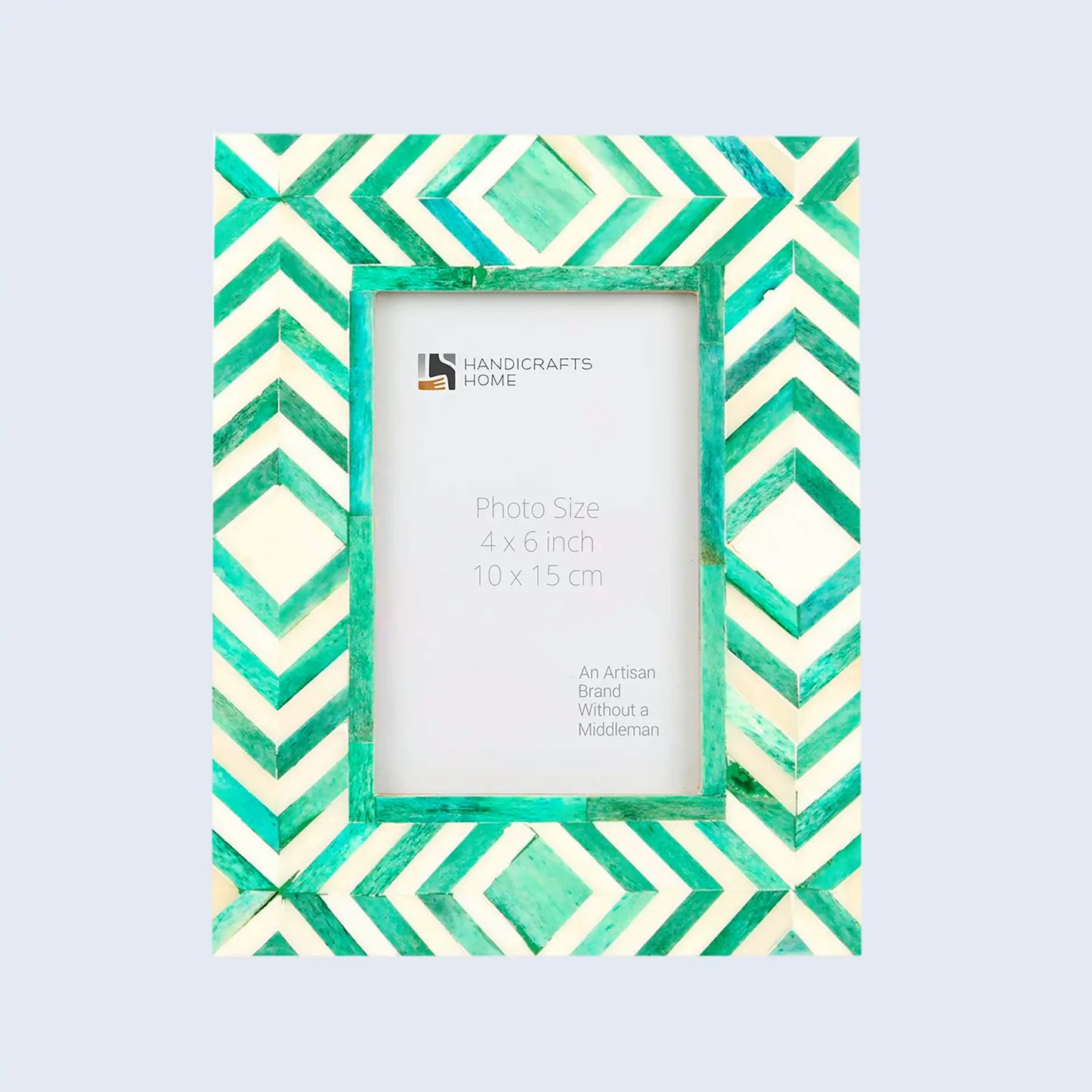 Picture Frames Taj Pattern Bone Inlay Collection in 25 Sizes, Green – Wholesale picture frames