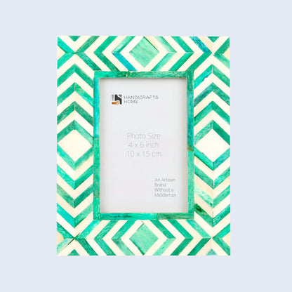 Picture Frames Taj Pattern Bone Inlay Collection in 25 Sizes, Green – Wholesale picture frames