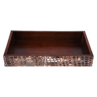 Countertop and Vanity Tray - Parlour Snap Brown 10x6 Inches