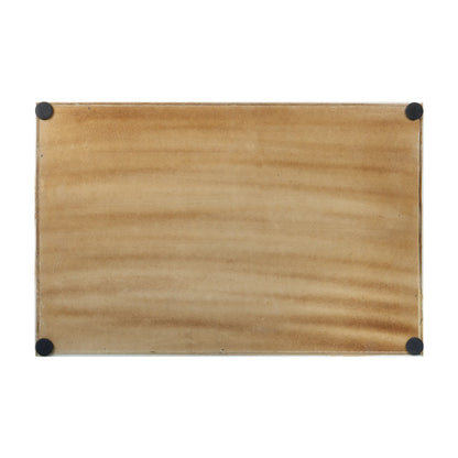 Decorative Trays Concentrics Pattern Resin Inlay Collection in 2 Sizes, Black & White