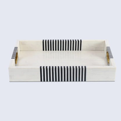 Decorative Trays Optique Reflect Pattern Resin Inlay Collection in 11x17