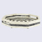 Decorative Tray Athens Dionysis Pattern Bone Inlay Collection in 12x12 inches