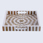 Decorative Trays Estrella Vida Pattern Resin Inlay Collection in 12x12