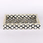 Decorative Trays Moroccan Pattern Bone & Resin Inlay Collection in 3 Sizes, Black & White
