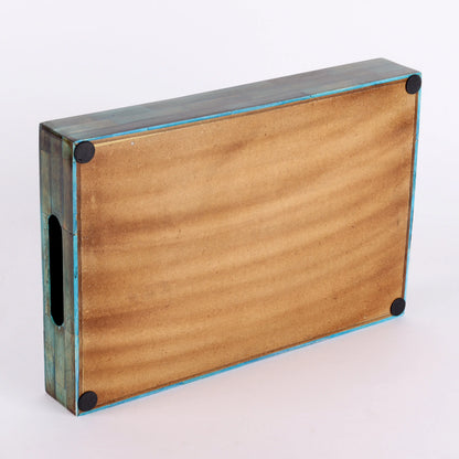 Decorative Trays Verdigris Pattern Bone Inlay Collection in 3 Sizes