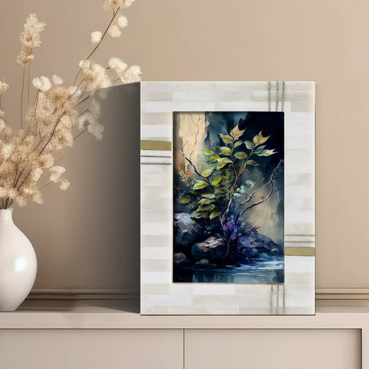 Picture Frames West Coast Barbara Pattern Bone Inlay Collection in 2 Sizes – Wholesale picture frames