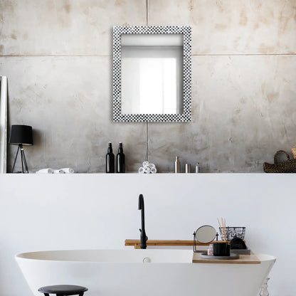 Make to Order Checkered Mirror Bone Inlay Collection in 9 Sizes