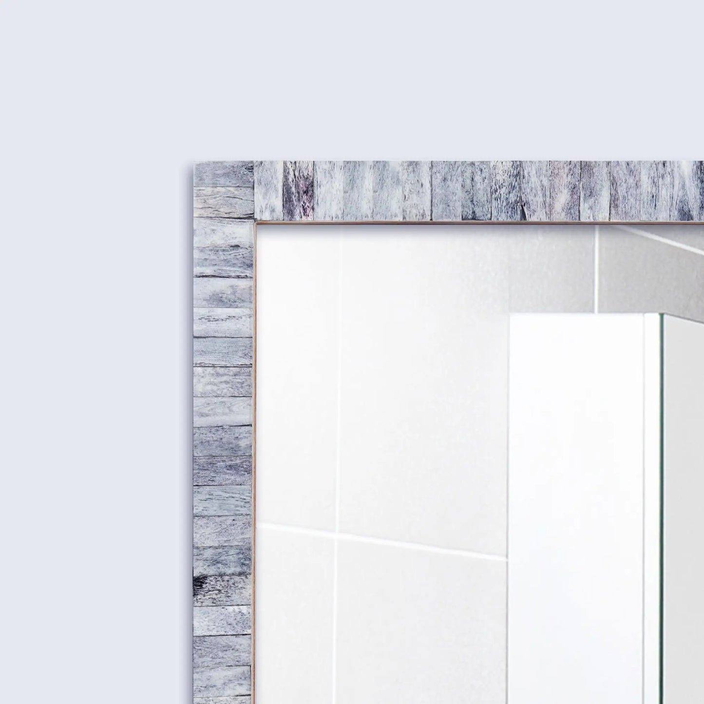 Classic Grey Mirror Bone Inlay Collection - 11 x 14 inches